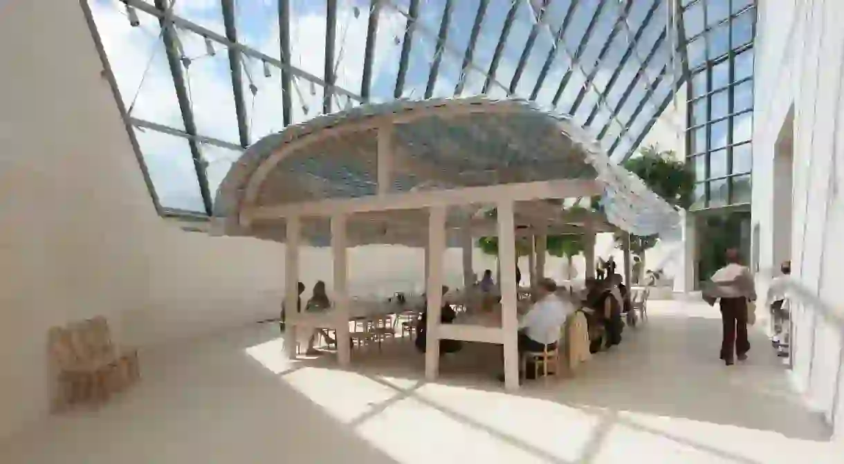 Restaurant at museum Grand-Duc Jean (MUDAM) , Luxembourg