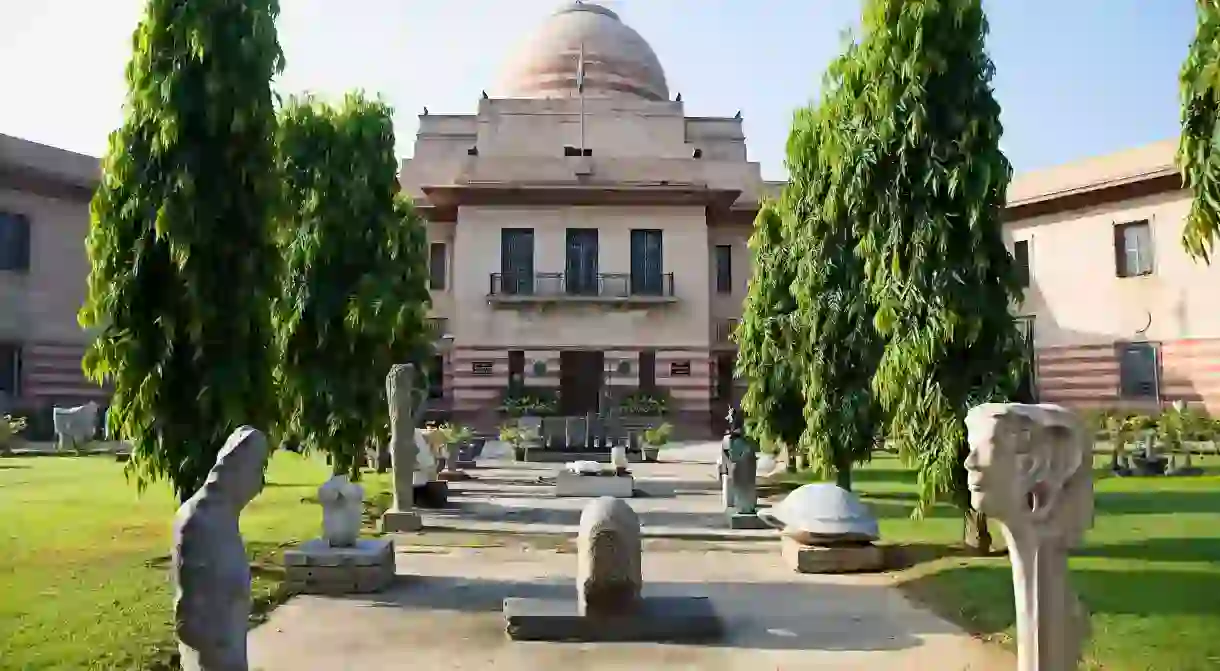 National Gallery of Modern Art in Delhi is situated inside the Jaipur House near India Gate