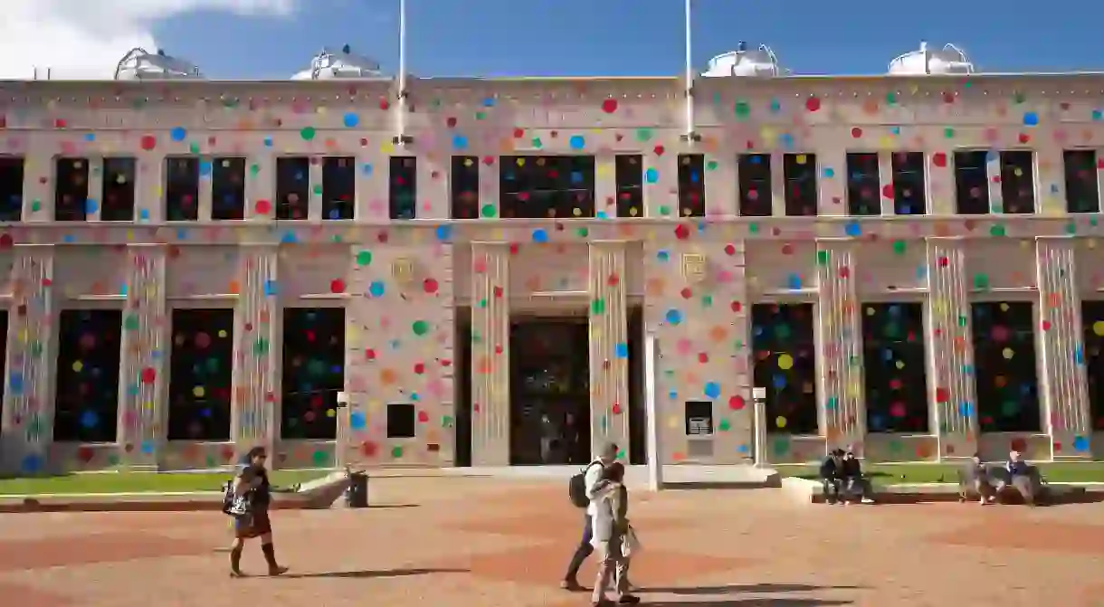 Polka Dots covering the City Gallery, by Japanese Artist Yayoi Kusama, Civic Square, Wellington, North Island, New Zealand