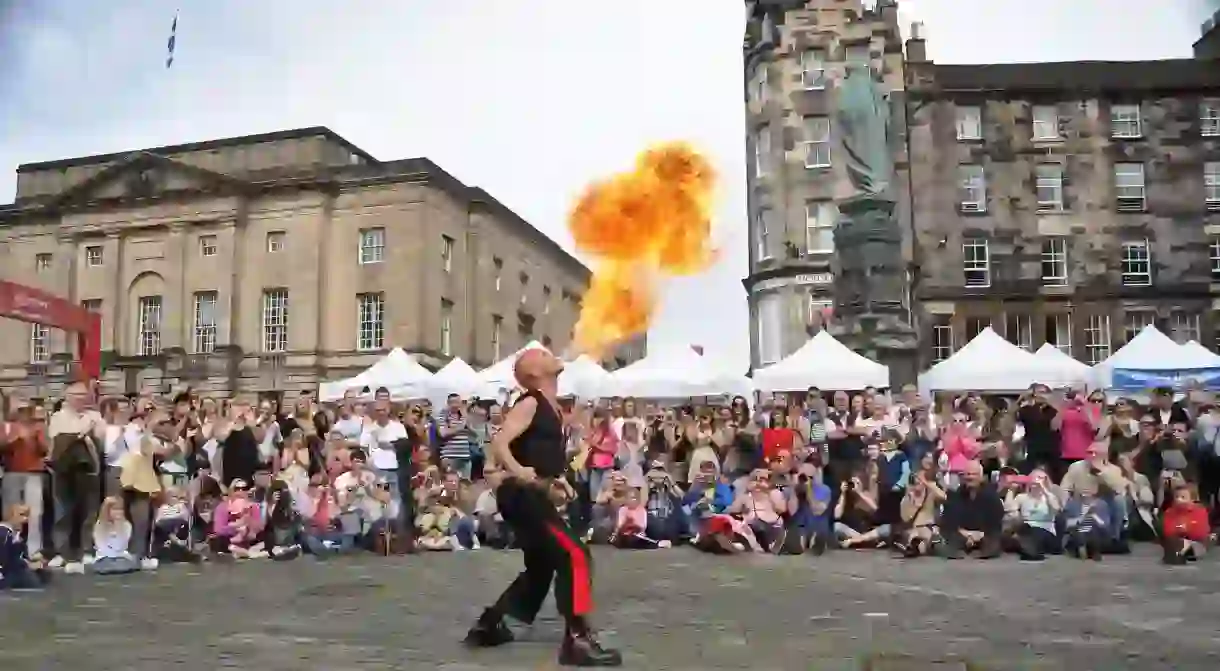 The Mighty Gareth, Street Performer at Edinburgh Fringe