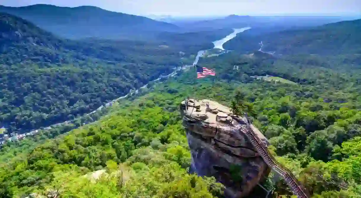 Chimney Rock at Chimney Rock State Park in North Carolina