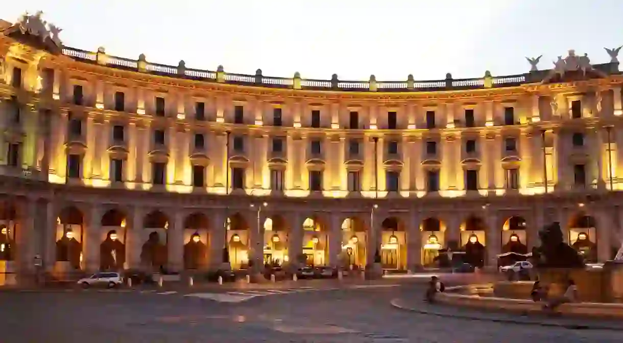 Piazza della Repubblica in Rome, home to the The Warner Village Space Cinema Moderno Roma