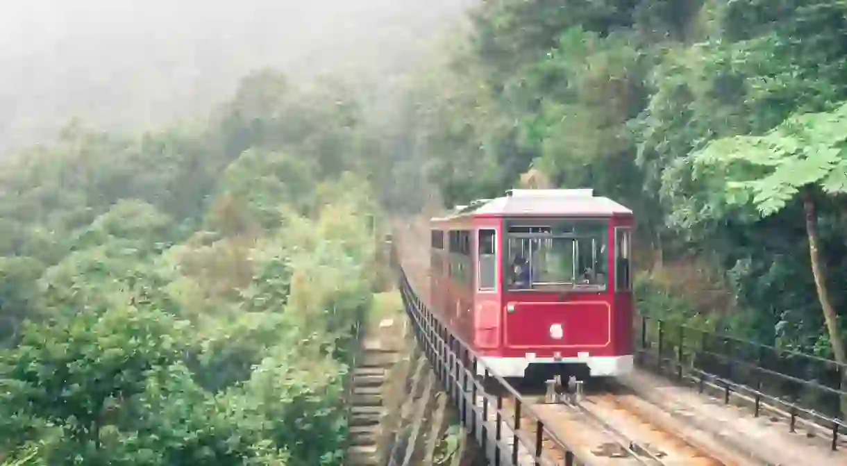 peak tram in hong kong