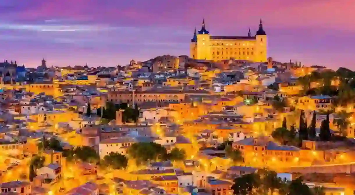 The Alcazar of Toledo proudly looks over the ancient city of Toledo