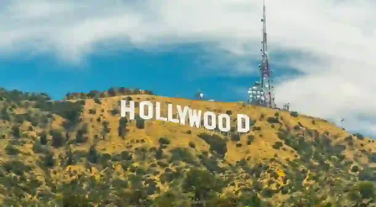 View of Hollywood sign, Hollywood Hills, Los Angeles, California, United States of America, North America