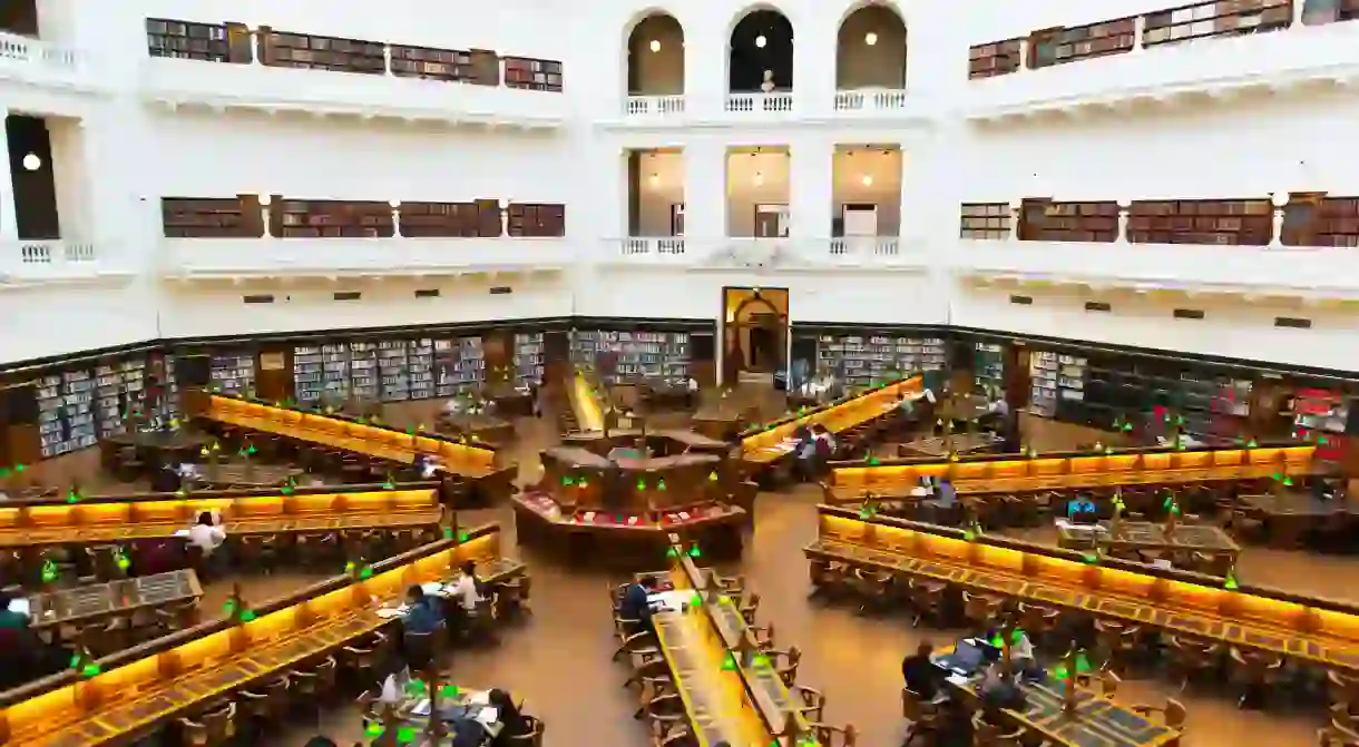 The La Trobe reading room in the State Library of Victoria