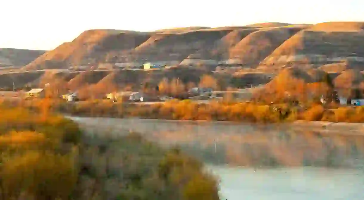 The Red Deer River, The Badlands, East Coulee, Alberta, Canada