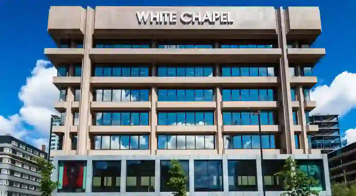 The White Chapel Building in Whitechapel East London - an 1980s office block refurbished to a design by Fletcher Priest Architects