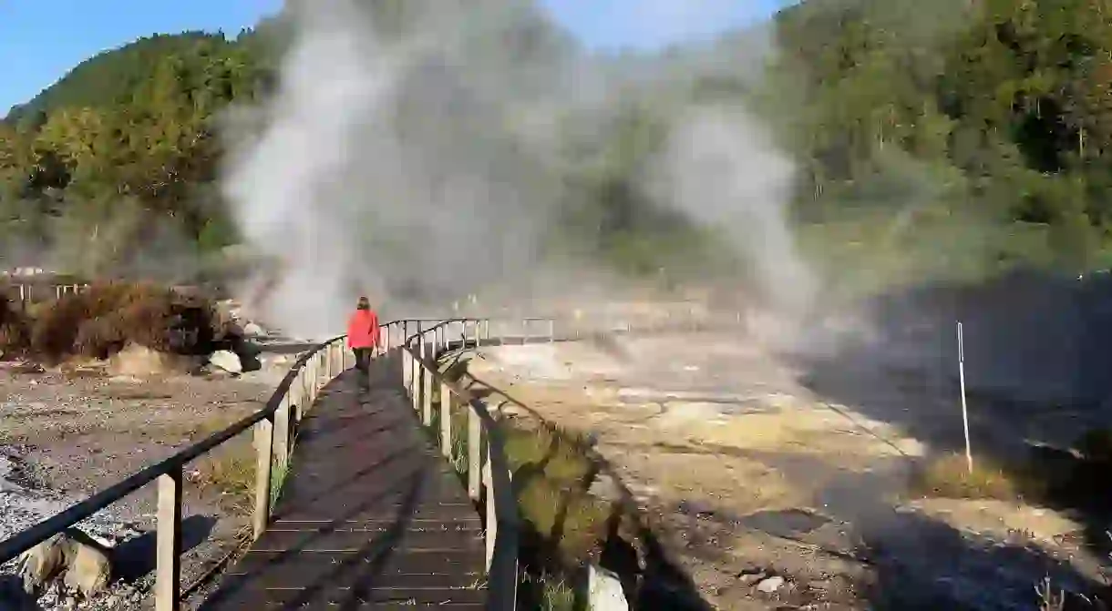 Head to São Miguel to walk alongside vapor-emitting fumaroles