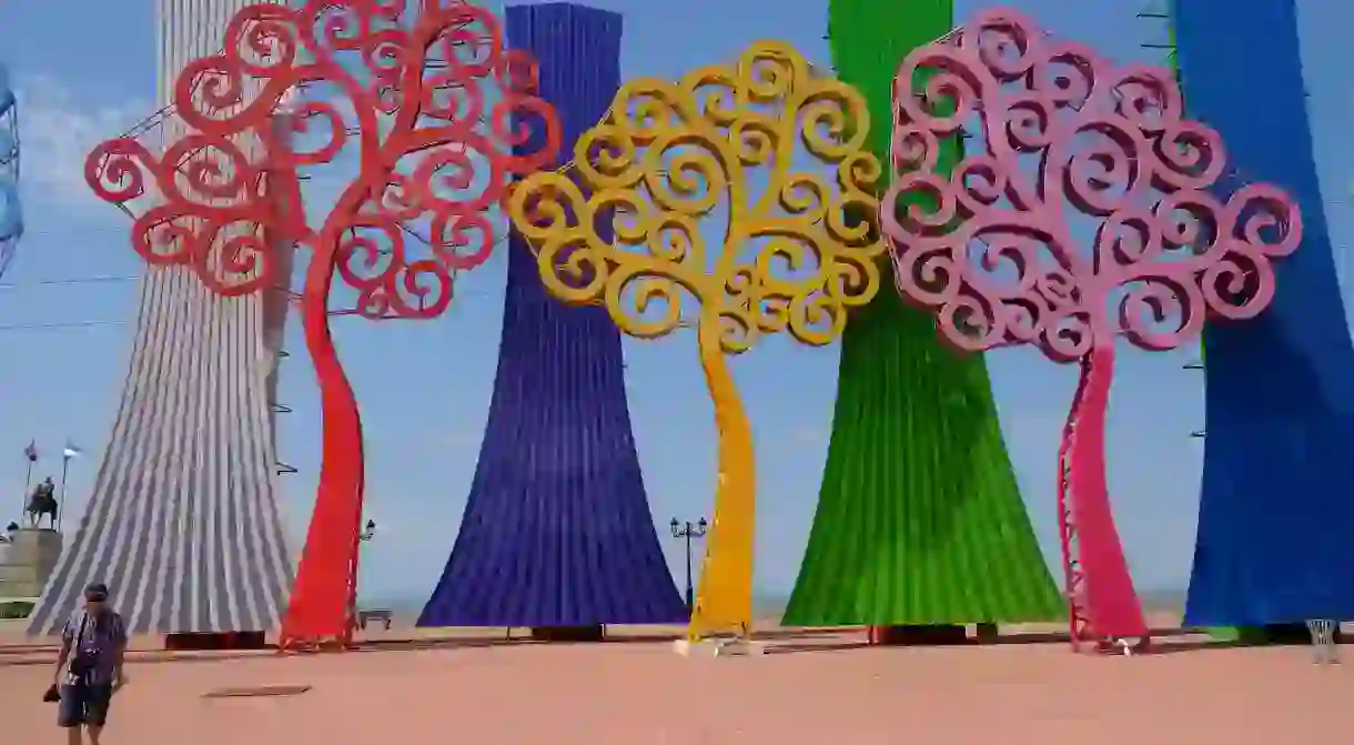 The Trees of Life were installed in Managua in 2013 to beautify the city