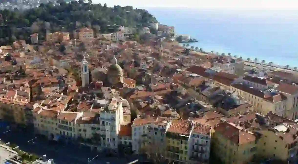 Enjoy panoramic views of Nice from the Hôtel Aston La Scala