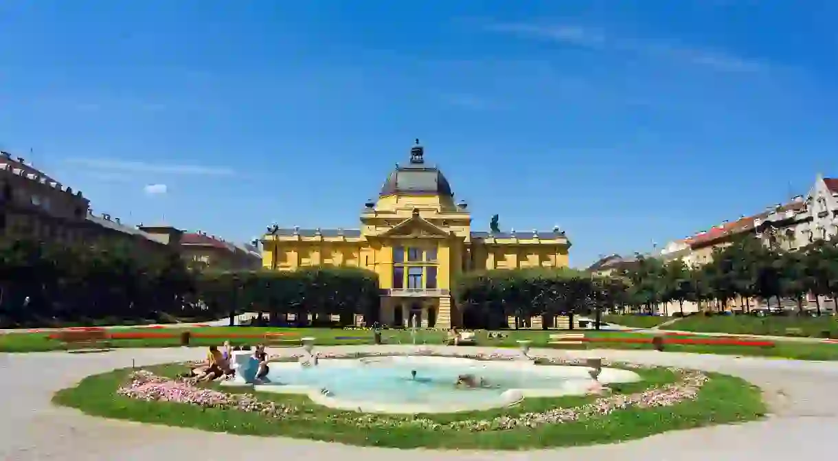 The Art Pavilion and St Tomislavs Square, Zagreb