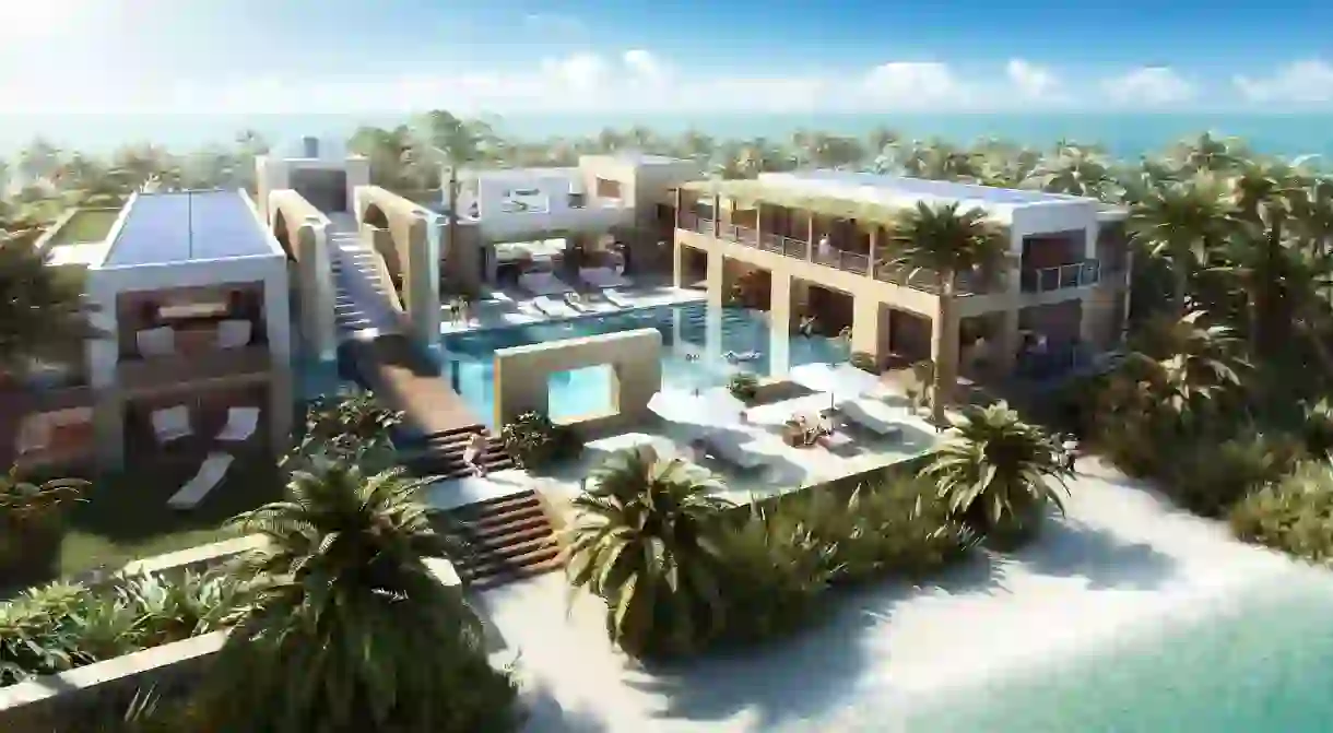 Jason McLennons proposed design for Blackadore Caye shows the luxurious side to eco-tourism