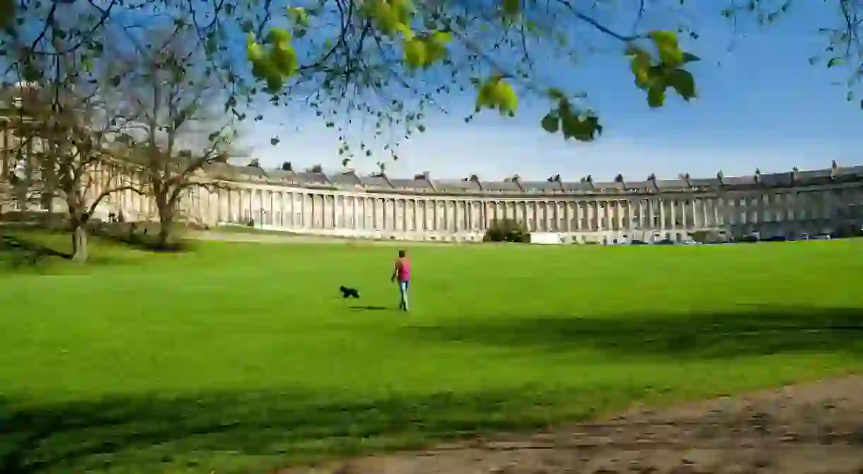 The beautiful Royal Crescent comprises 30 terraced houses