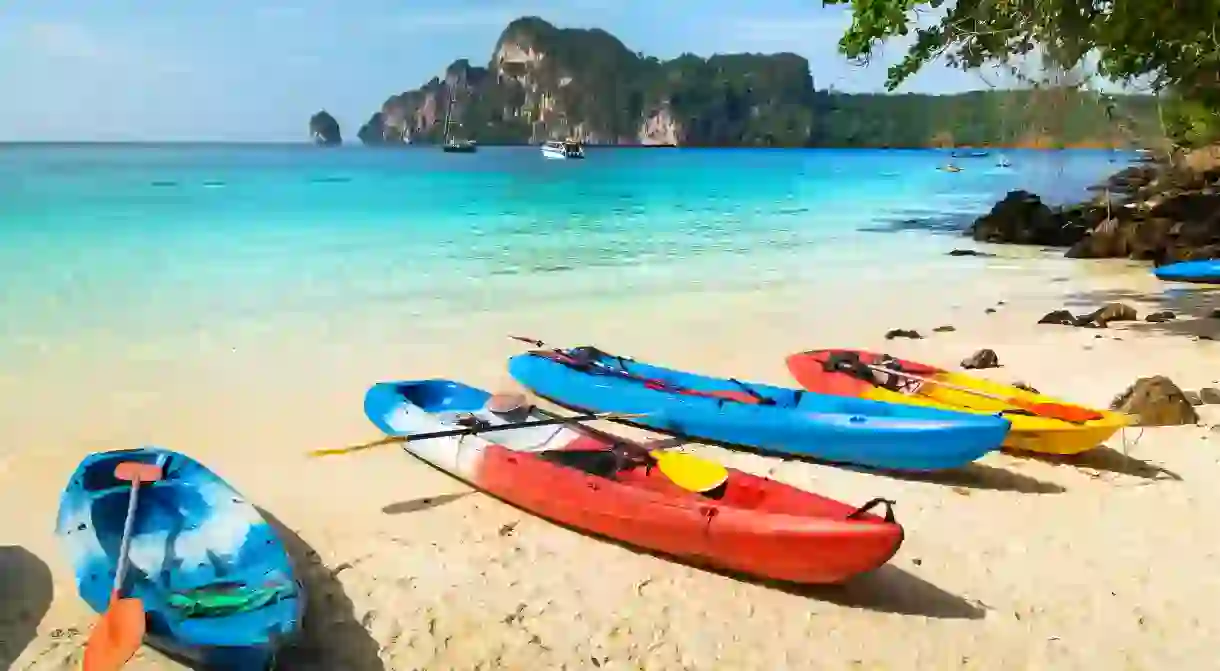 Kayak around crystal clear water to hidden coves and experience the best of Koh Phi Phi