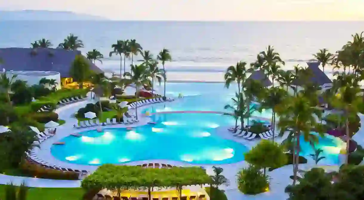 Three infinity pools at the Grand Velas Riviera Nayarit