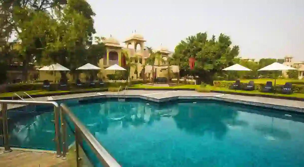 Heritage Village Resort and Spa offers a gorgeous pool area for cooling off