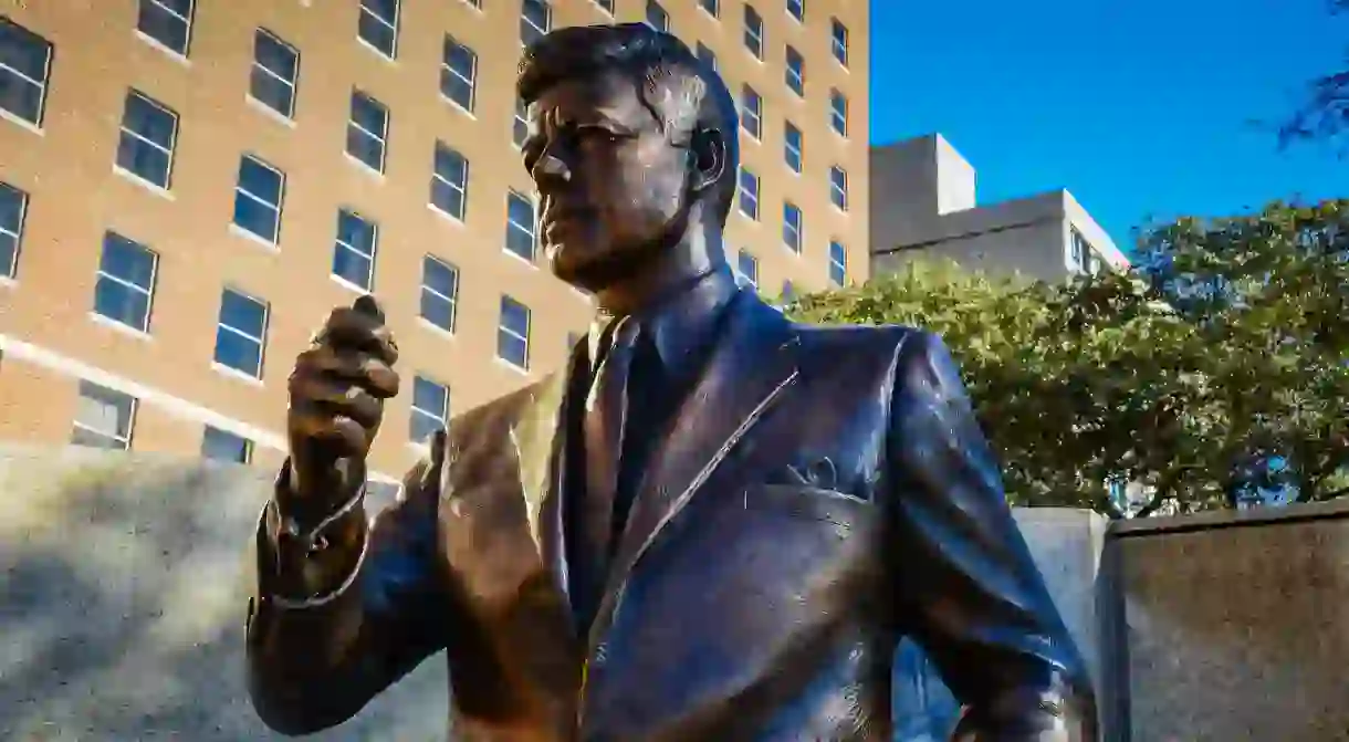 The John Fitzgerald Kennedy Memorial Garden in Fort Worth, Texas