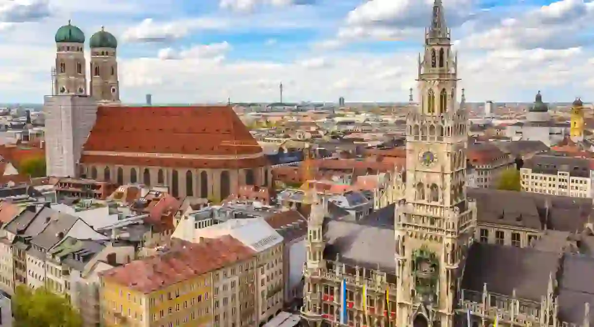 Marienplatz New Town Hall is a standout feature of the Munich skyline