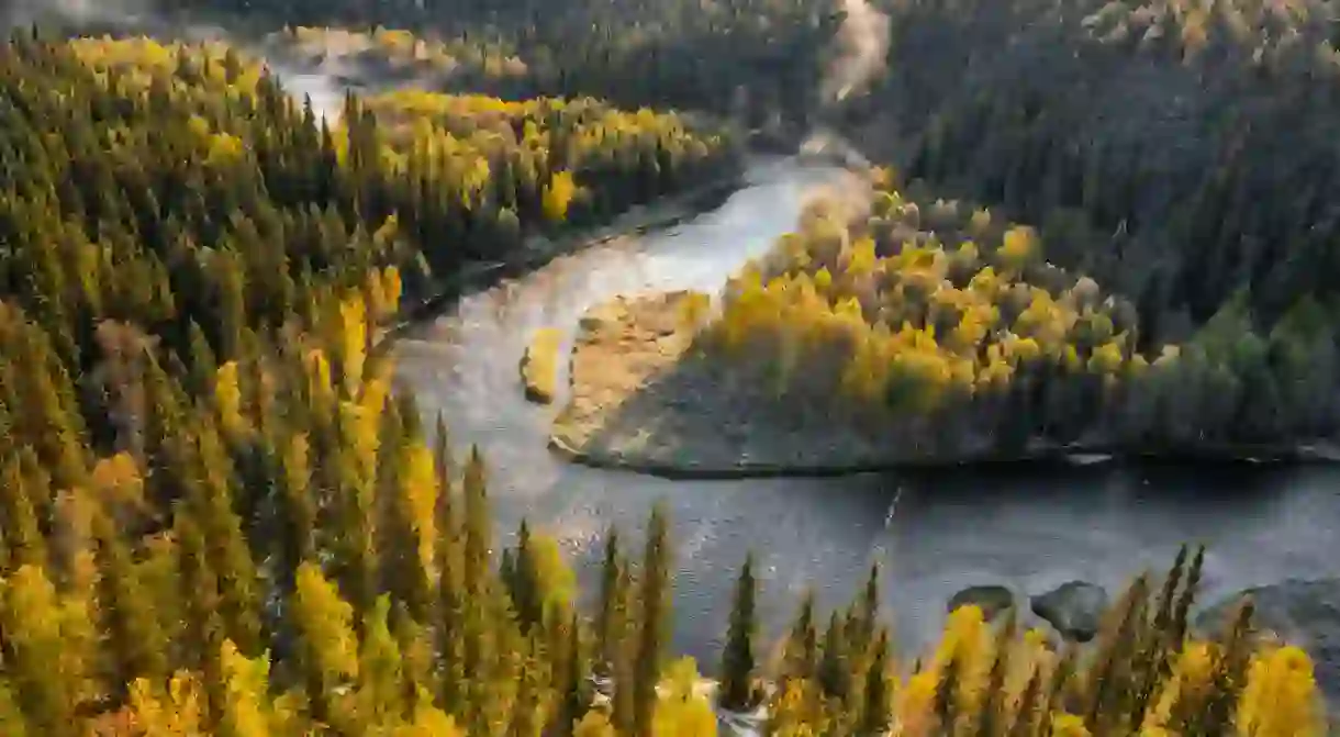 Camping in Finland gives you up-close views of natural marvels like Oulanka National Park