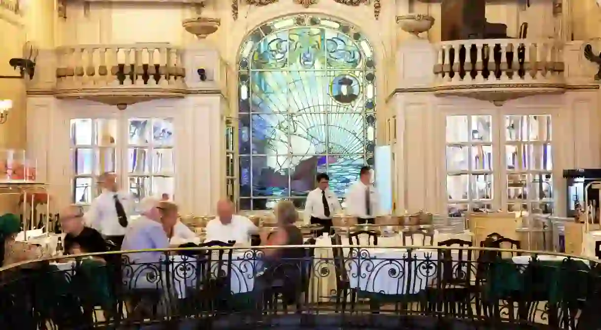 The historic Confeitaria Colombo Cafe & restaurant in Rio de Janeiro