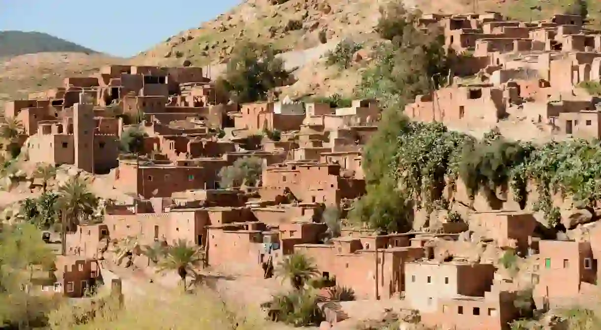 A remote rural village in the sub-Atlas Berber region, Marrakech, Morocco