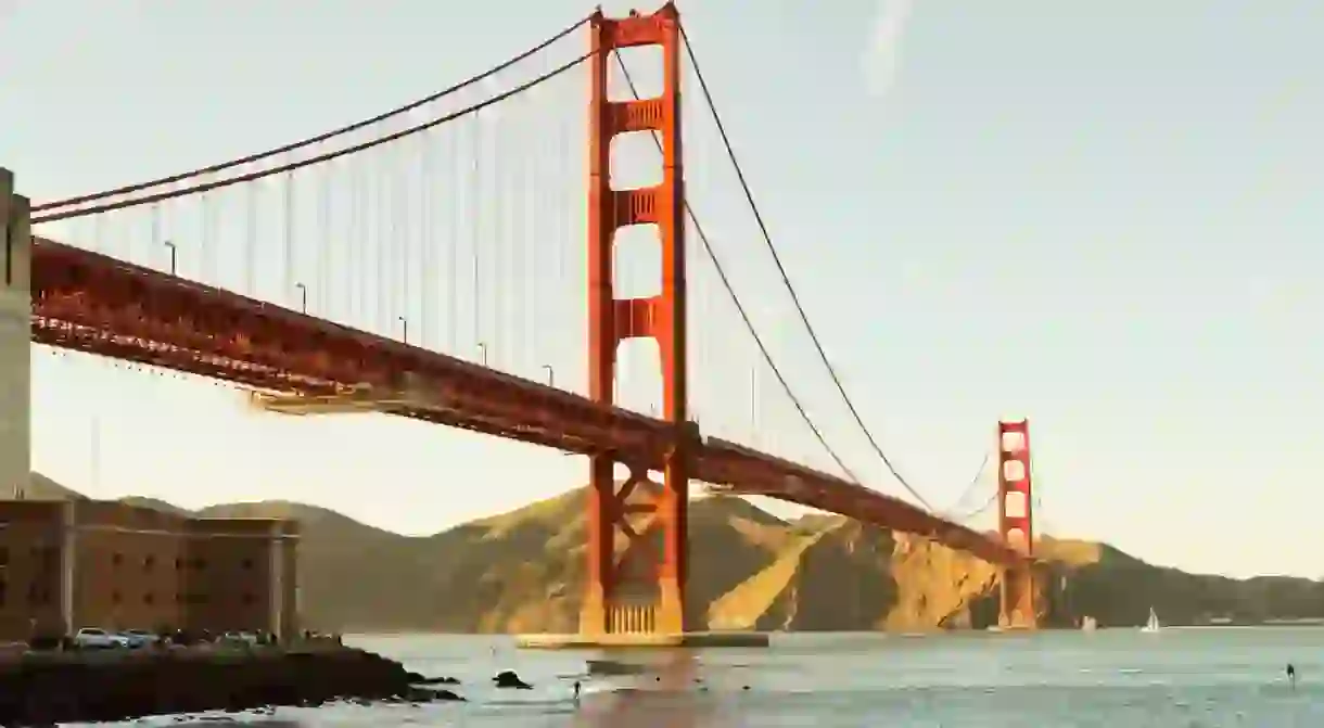 Gnarly surf pros are in for a treat under the Golden Gate Bridge