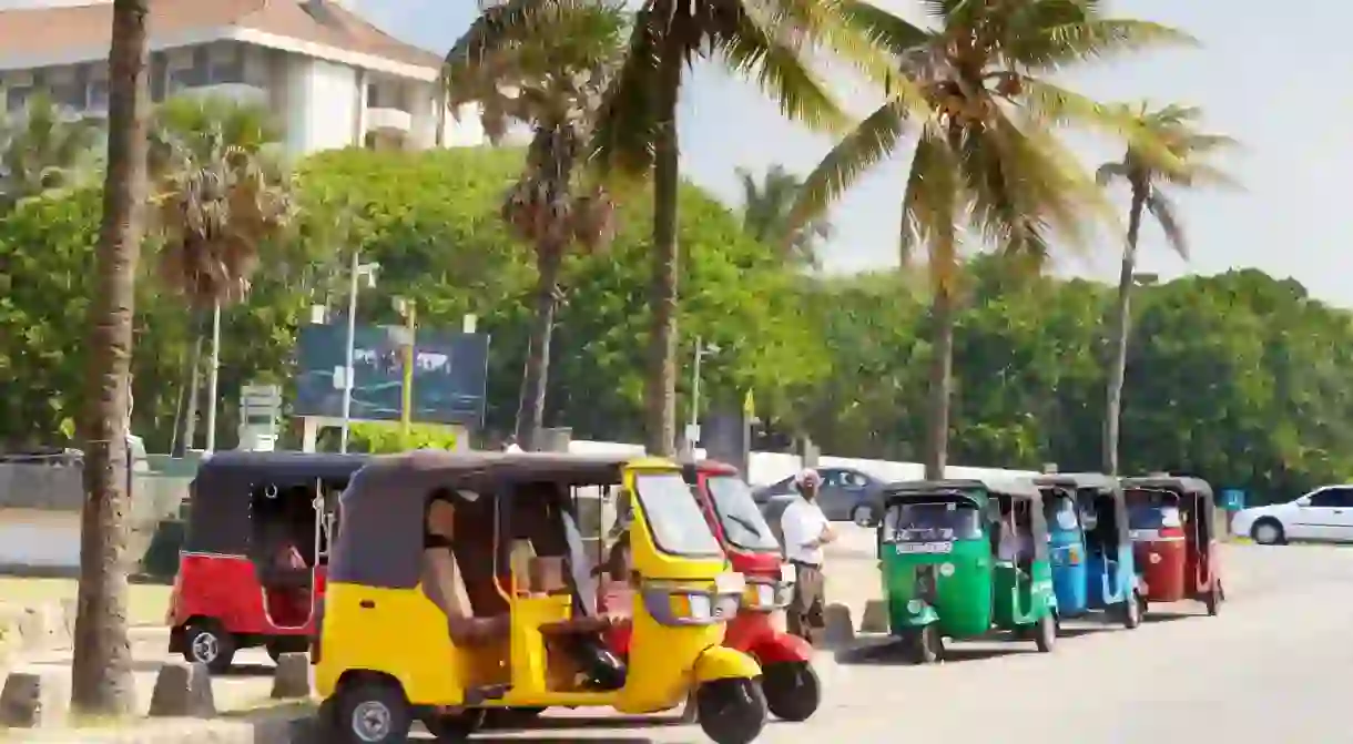 Solo travellers can hop in a tuk tuk taxi to explore the best of Sri Lanka