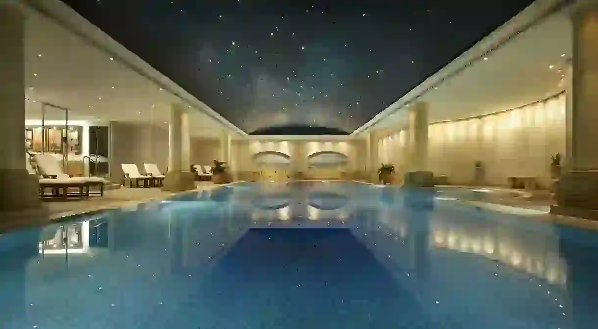 The ancient-Roman themed swimming pool at the Day Spa by Chuan is something to remember