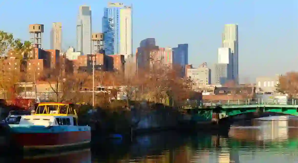 The Gowanus Canal, and the New Brooklyn Skyline