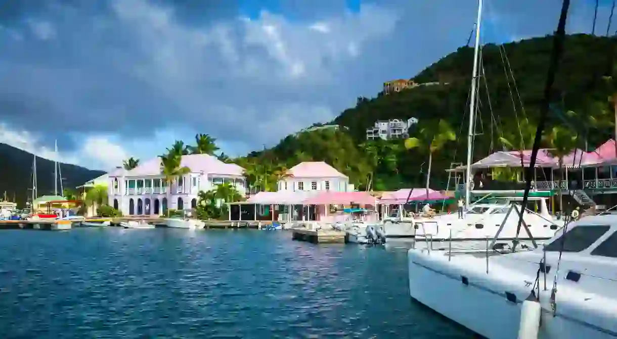 Explore the marina and yachts of Sopers Hole, Tortola