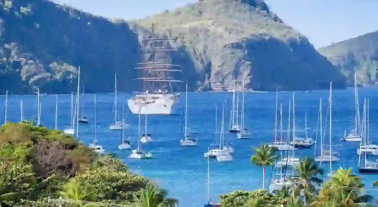 Admiralty Bay on the island of Bequia is a great place to moor for the night