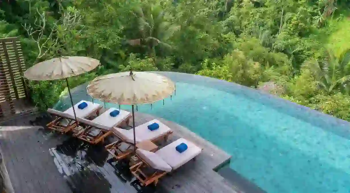 Get a swimming pool view like no other in Ubud