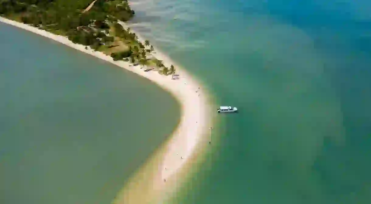 Wouldnt you like to drop anchor at this ocean sand spit in Thailand this summer?