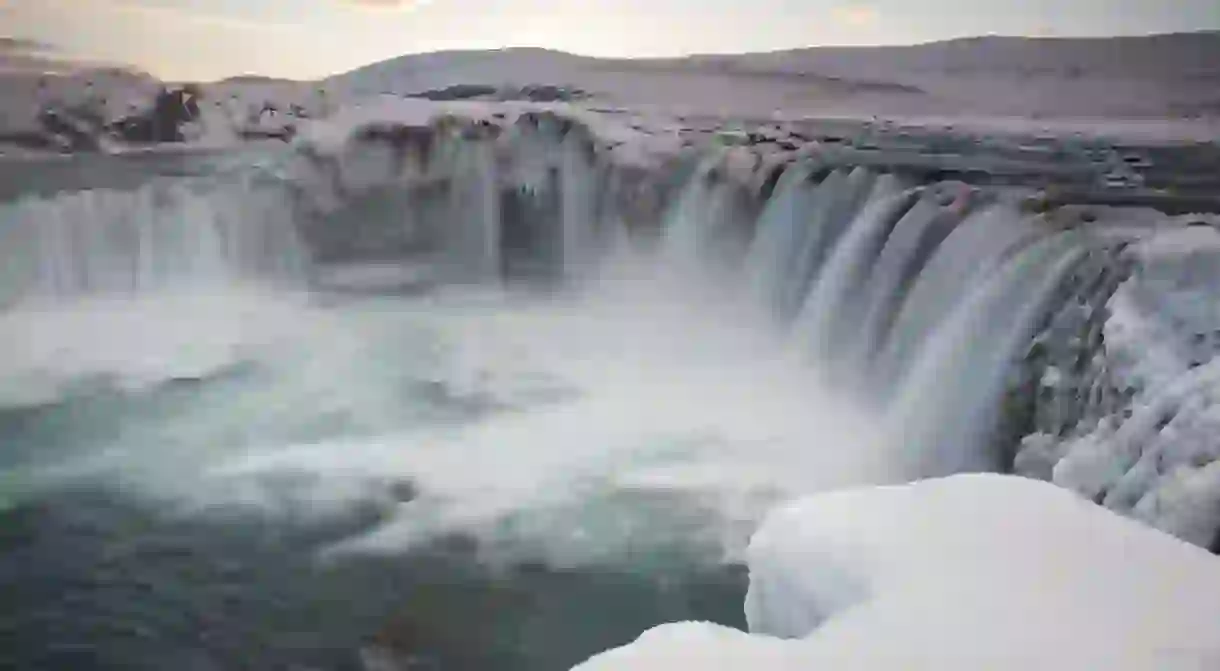 One of the stunning waterfalls Iceland is famous for