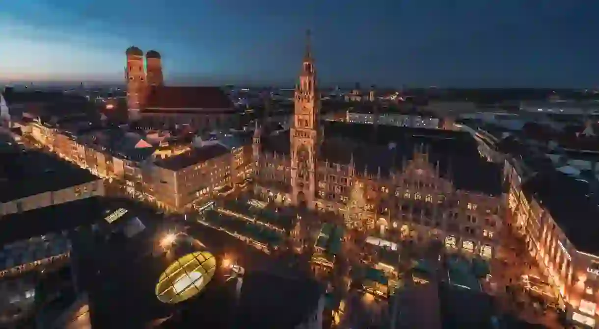 Marienplatz in Munich lights up with festive cheer every December