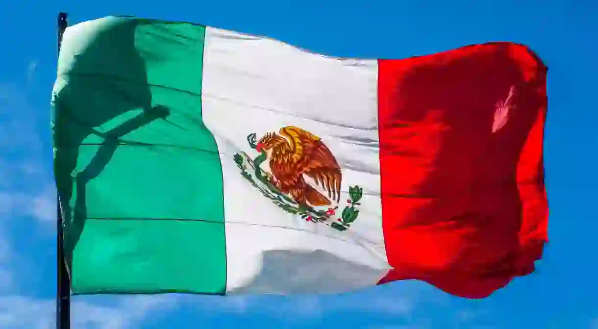 The flag of Mexico