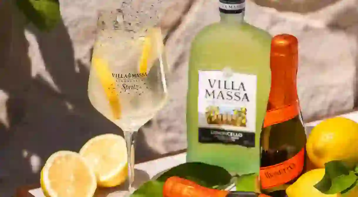 Limoncello Spritz with Villa Massa Limoncello and Mionetto Prosecco