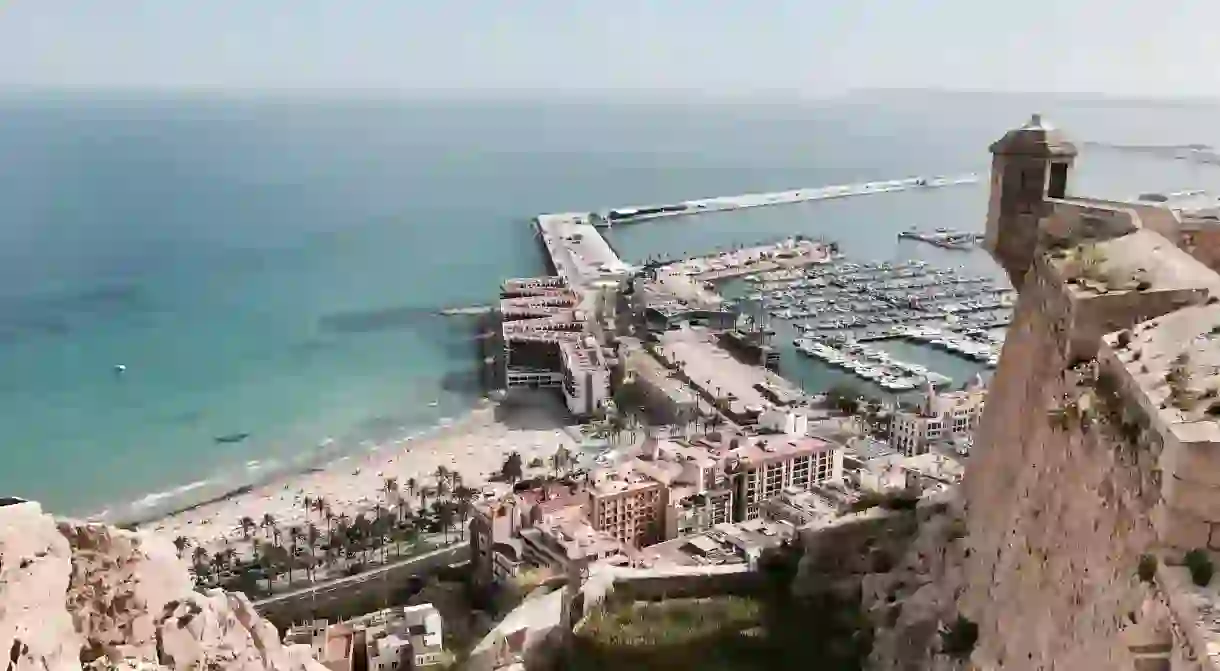 View from Santa Bárbara Castle, Alicante, Spain