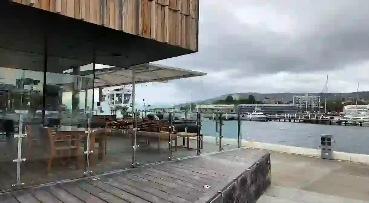 Hobart waterfront and restaurant, Tasmania, Australia