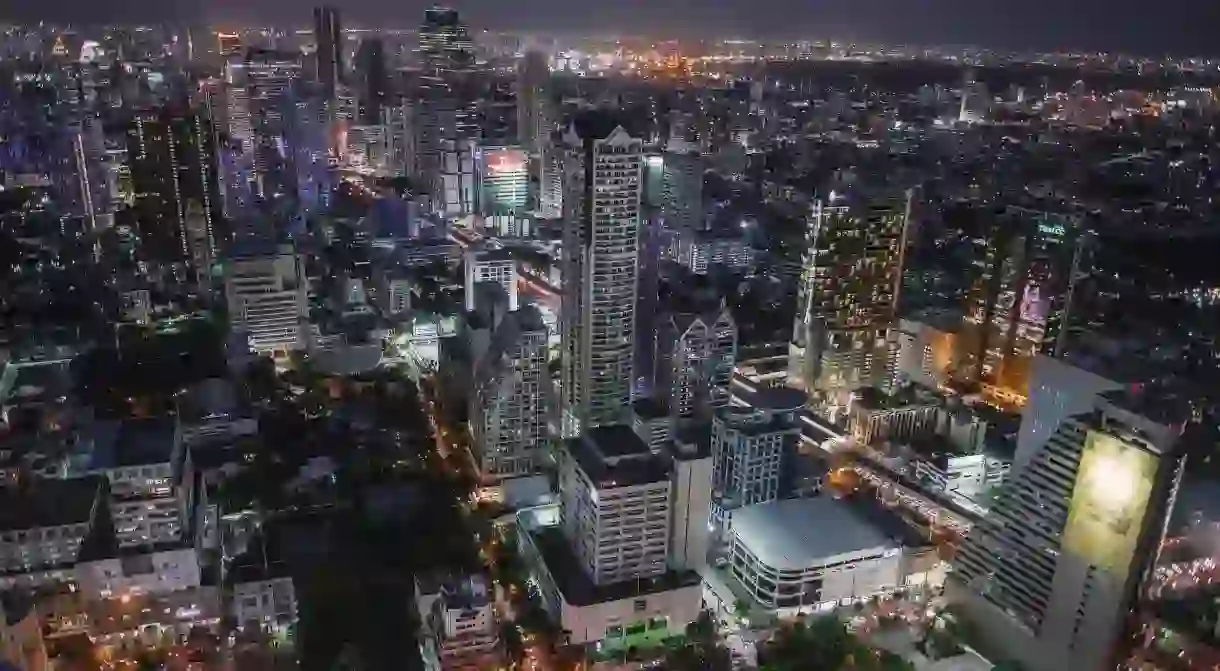 View from Lebua Sky Bar, Bangkok, Thailand