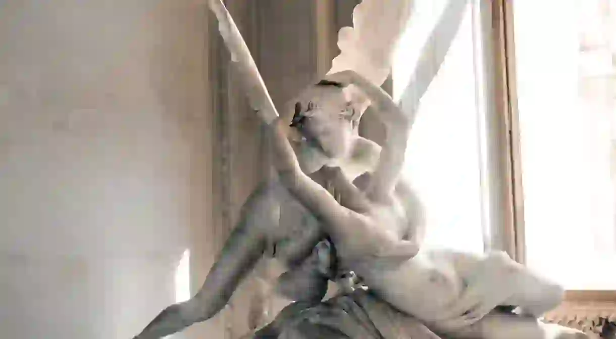 Psyche Revived by Cupids Kiss, Antonio Canova (first version 1787–1793), Louvre, Paris