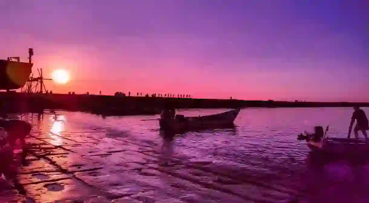 Muttom harbour beach, Muttom, India