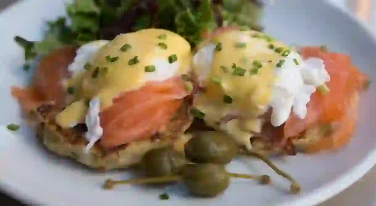 Smoke Salmon Eggs Benedict