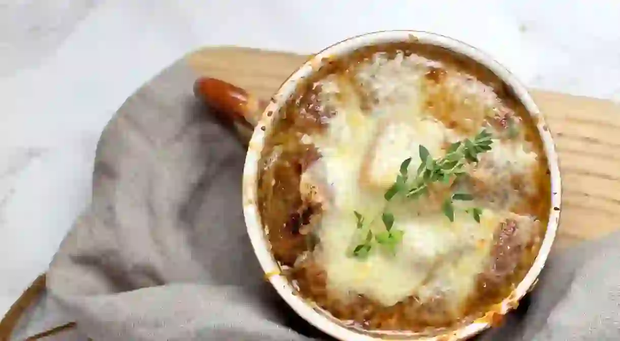 French Onion Soup with Croutons