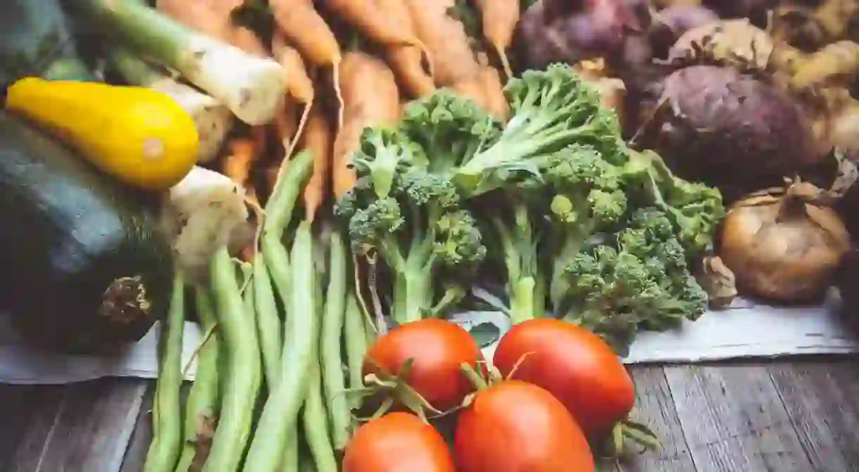 Vegetables stand