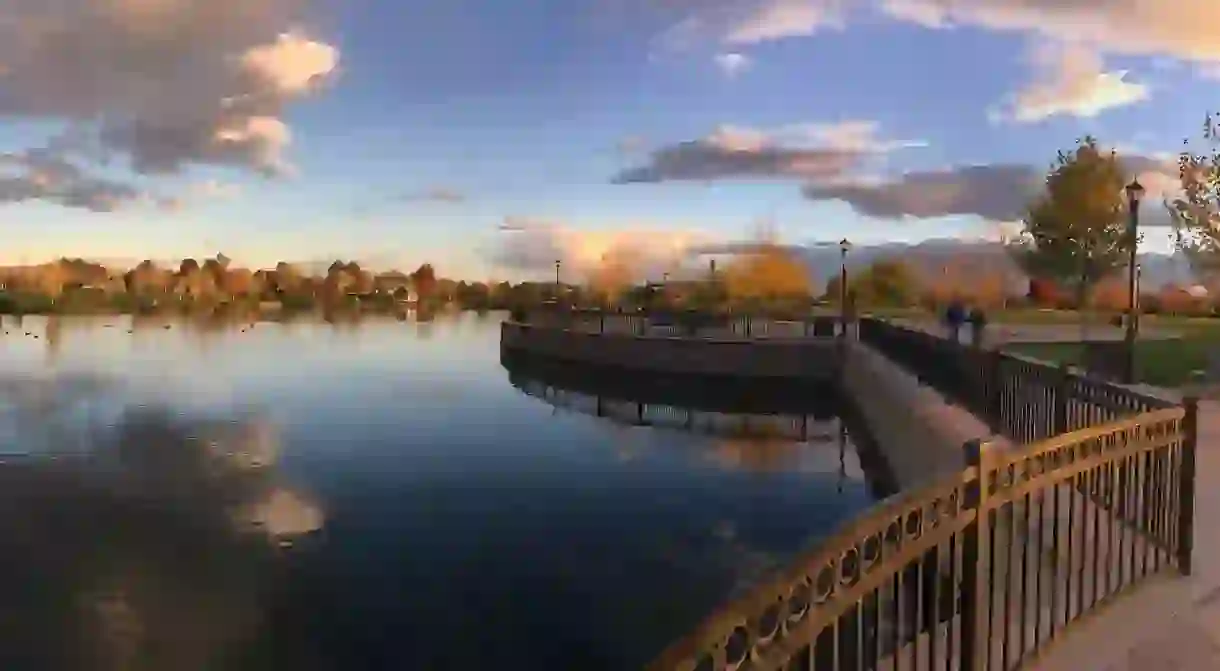 Pond at Julius M. Kleiner Memorial Park in Meridian, Idaho