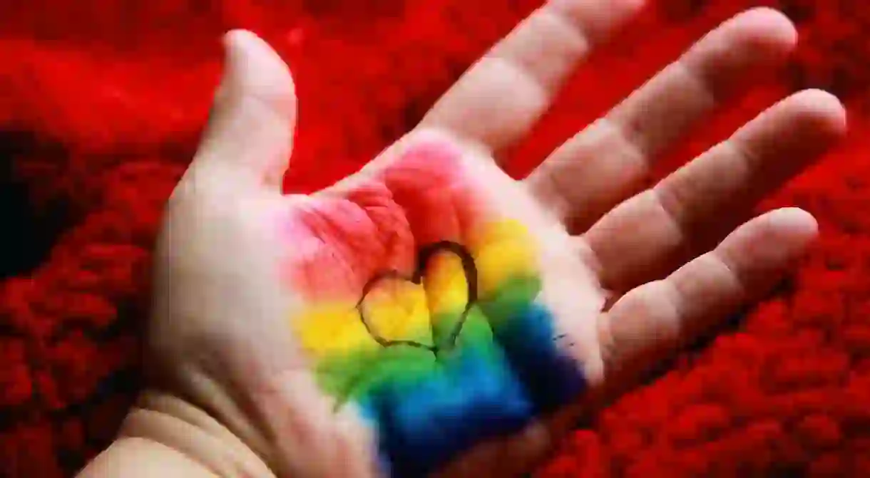 Rainbow & Love Sign