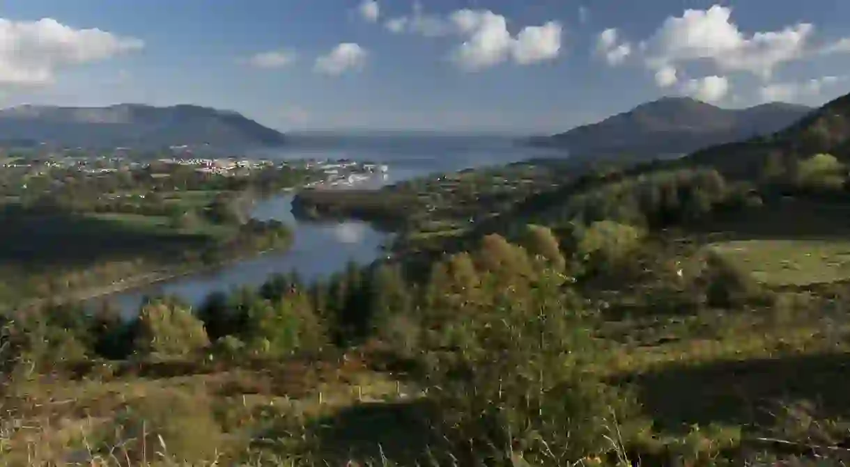 The view of Warrenpoint from Flagstaff in Northern Ireland