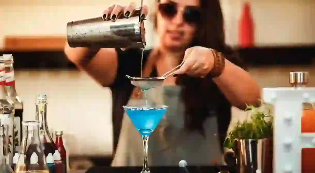 Making a cocktail